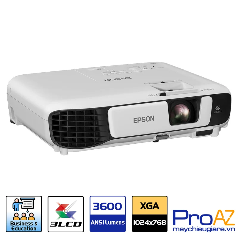 Epson EB X41 Thiết kế di động nhỏ gọn sang trọng Epson EB X41 thiết kế thon gọn trọng lượng 2.5kg lý tưởng cho giảng dạy và thuyết trình lưu động chuyên nghiệp.