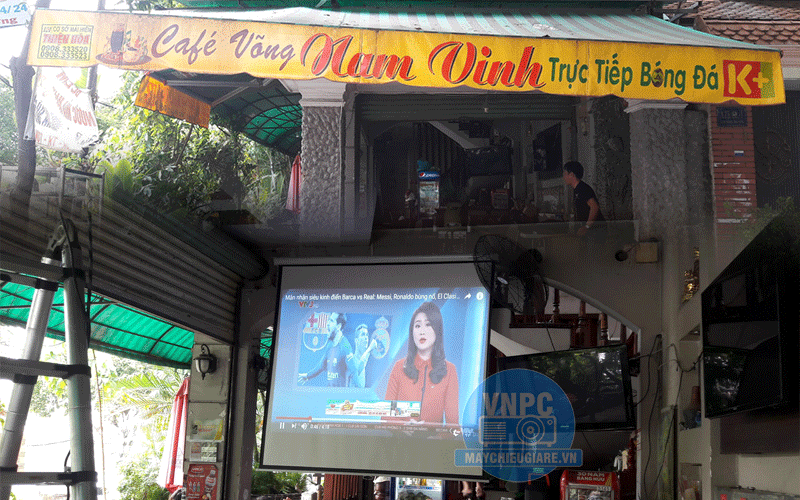 Lắp đặt máy chiếu cho quán cafe K+ giá rẻ tại Q.Tân Bình TpHCM