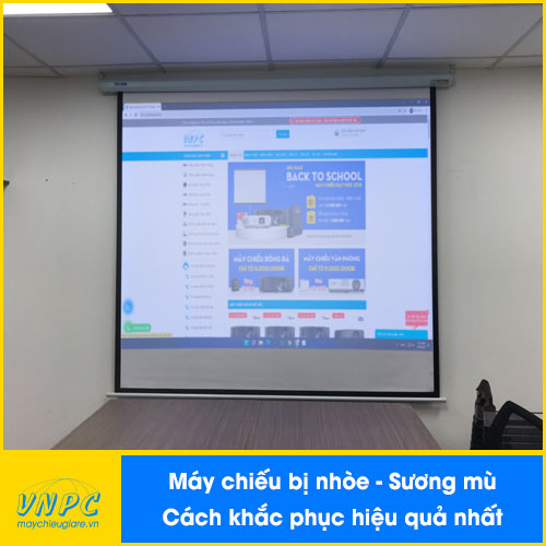 Máy chiếu bị nhòe và cách khắc phục