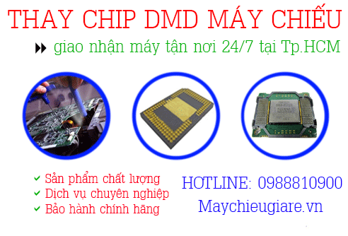 Sửa chữa máy chiếu đốm trắng thay Chip DMD máy chiếu
