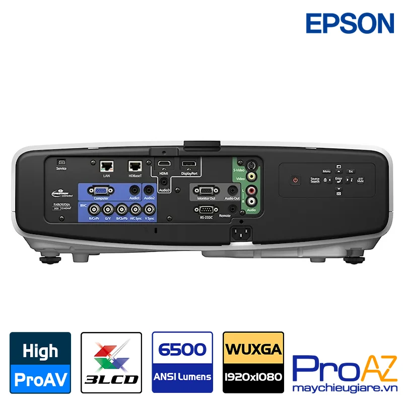 Cổng kết nối tích hợp và quản lý mạng trên Epson EB-G6270W Với các cổng RJ-45, RS-232C và hệ thống đầu vào/ra âm thanh đa kênh, Epson EB-G6270W hỗ trợ quản lý hệ thống trình chiếu từ xa và đồng bộ hóa âm thanh chuyên nghiệp.