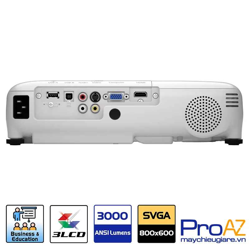Epson EB S18 Giao diện trình chiếu và kết nối không dây Epson EB S18 tích hợp Wireless LAN tùy chọn và cổng USB giúp trình chiếu linh hoạt không cần máy tính.