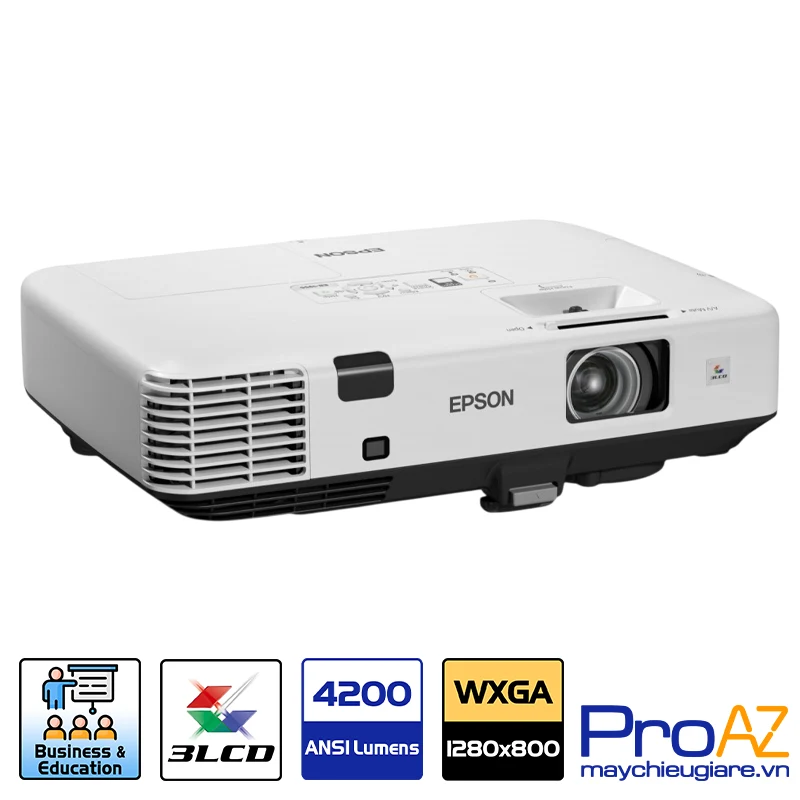 Epson EB-1945W Công nghệ 3LCD cường độ sáng 4200 ANSI Lumens Epson EB-1945W công nghệ 3LCD độ sáng 4200 ANSI Lumens tái hiện màu sắc rực rỡ trong mọi không gian.