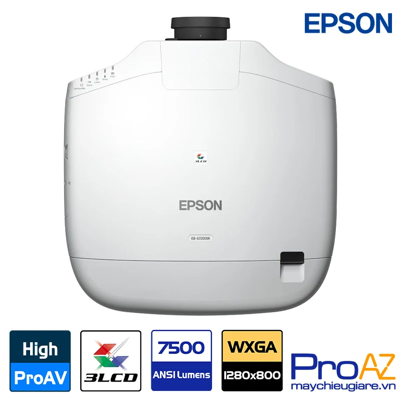 Khả năng vận hành bền bỉ 24/7 của Epson EB-G7200W Được thiết kế để vận hành bền bỉ liên tục 24/7, Epson EB-G7200W là giải pháp trình chiếu hoàn hảo cho các sự kiện dài ngày và trung tâm hội nghị quy mô lớn.