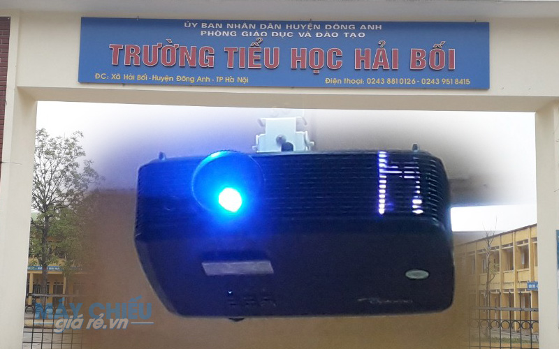 Lắp máy chiếu dạy học Optoma PX390 cho trường Hải Bối Hà Nội