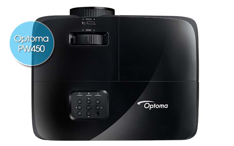 Máy chiếu Optoma PW450 có thiết kế thân máy nhỏ gọn