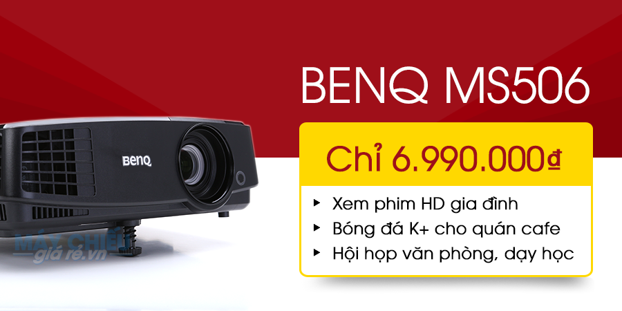 Trọn bộ máy chiếu giá rẻ BenQ MS506 chỉ từ 7 triệu đồng