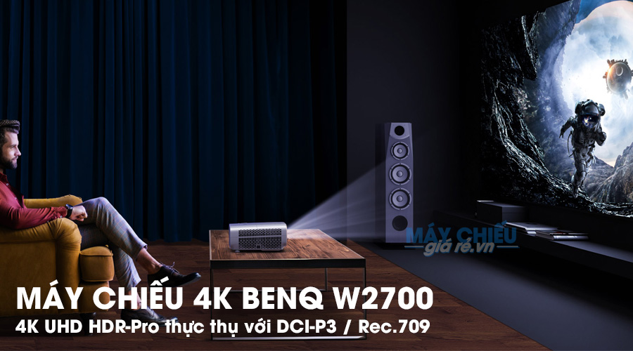 Máy chiếu 4K BenQ W2700 cao cấp cho phòng phim gia đình