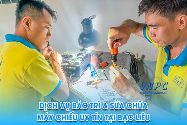 Sửa máy chiếu giá rẻ tại Bạc Liêu