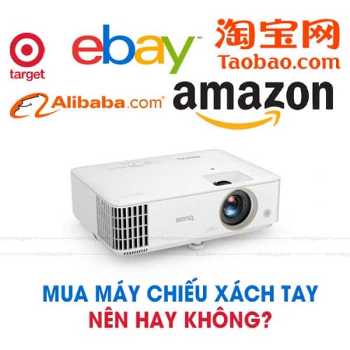 mua máy chiếu xách tay, Amazon, Ebay