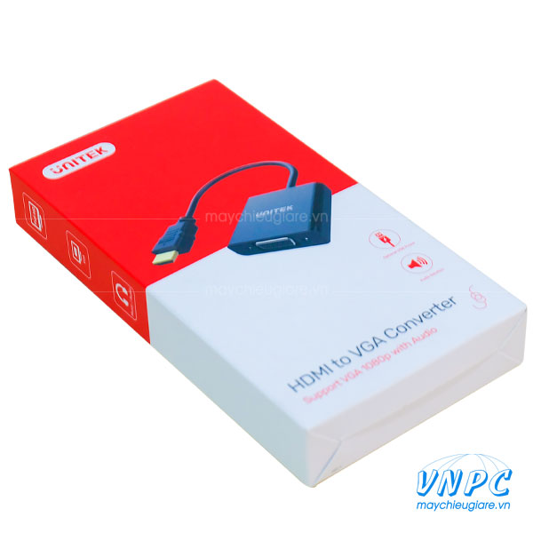 Cáp chuyển HDMI sang VGA chính hãng Unitek Cáp chuyển HDMI sang VGA chính hãng Unitek