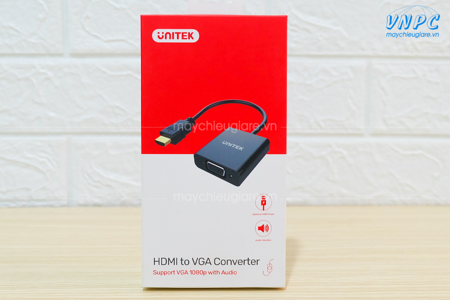 Cáp chuyển HDMI sang VGA chính hãng Unitek