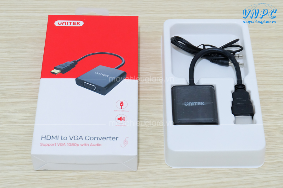 Cáp chuyển HDMI sang VGA chính hãng Unitek