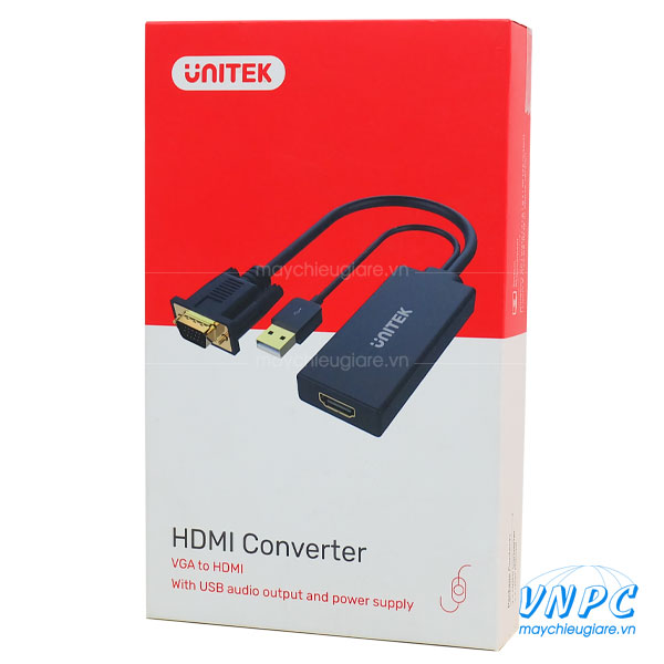 Cáp chuyển VGA sang HDMI chính hãng Unitek Cáp chuyển VGA sang HDMI chính hãng Unitek