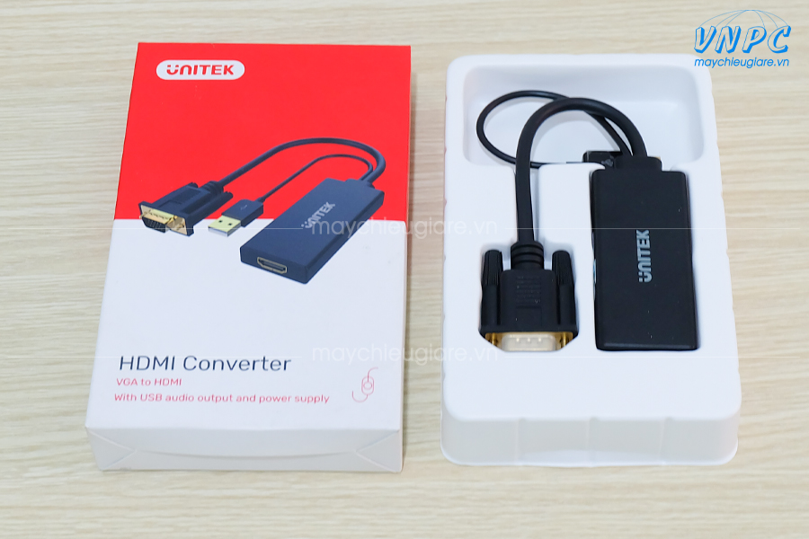 Cáp chuyển VGA sang HDMI chính hãng Unitek
