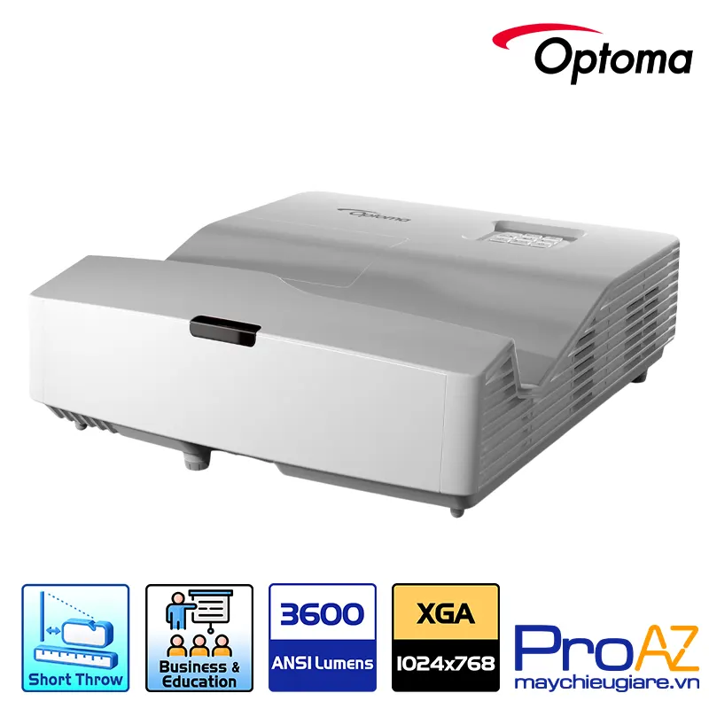 Phóng hình 100 inch cự ly 30cm và Keystone tự động Optoma X330UST ptoma X330UST có thể phóng ảnh 100 inch từ khoảng cách chỉ 30cm loại bỏ bóng đổ, hỗ trợ tính năng tự động chỉnh vuông hình Keystone dọc.