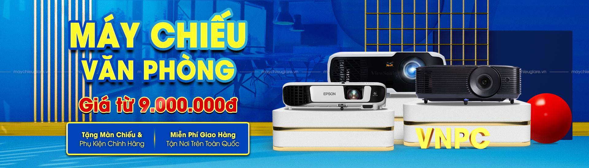 Khuyến mại máy chiếu văn phòng tại VNPC