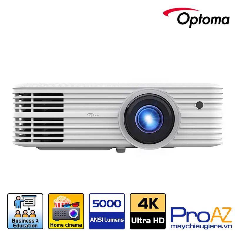 Máy chiếu phim và thuyết trình 4K UHD Optoma 4K550 chính hãng Máy chiếu Optoma 4K550 công nghệ DLP độ phân giải 4K UHD siêu sắc nét, cường độ sáng lớn thách thức không gian phòng giải trí và phòng họp mở tại ProAZ.