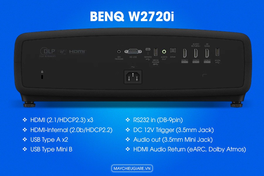 BenQ W2720i Máy chiếu phim gia đình LED 4K AI Cinema