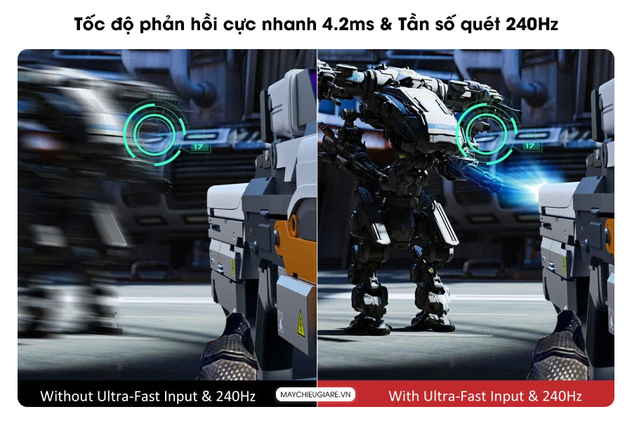 Ultra-Fast Input và tần số quét 240Hz trên máy chiếu ViewSonic